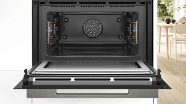 BOSCH CMG7761B1 Serie 8 Einbau-Kompaktbackofen mit Mikrowellenfunktion 60 x 45 cm Schwarz