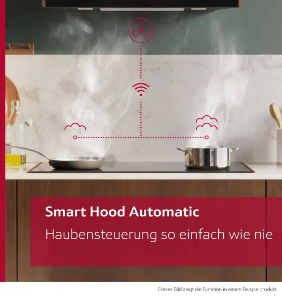 NEFF D67XDP2S0 N 70 Integrierte Designhaube 60 cm Klarglas schwarz bedruckt, Mattschwarz