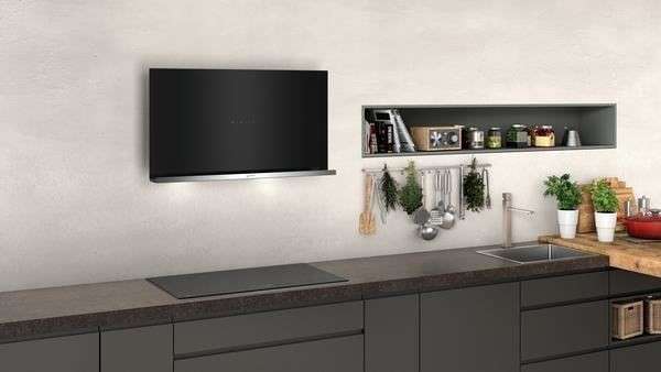 NEFF D95FRM1S0 N 70 Wandesse 90 cm Klarglas schwarz bedruckt