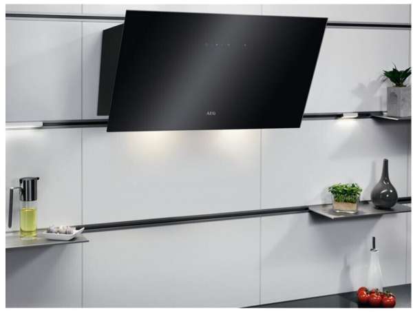 AEG DVK5661HB 6000 Hob2Hood®, Wandhaube, 60 cm, Schwarz