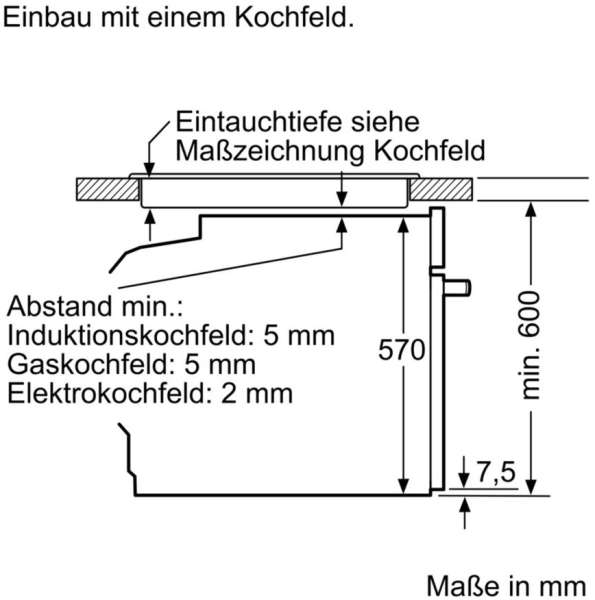NEFF XE3 Herd-Set (E1CCC0AN0 Herd + M13R42N2 Elektro-Kochfeld 60 cm)