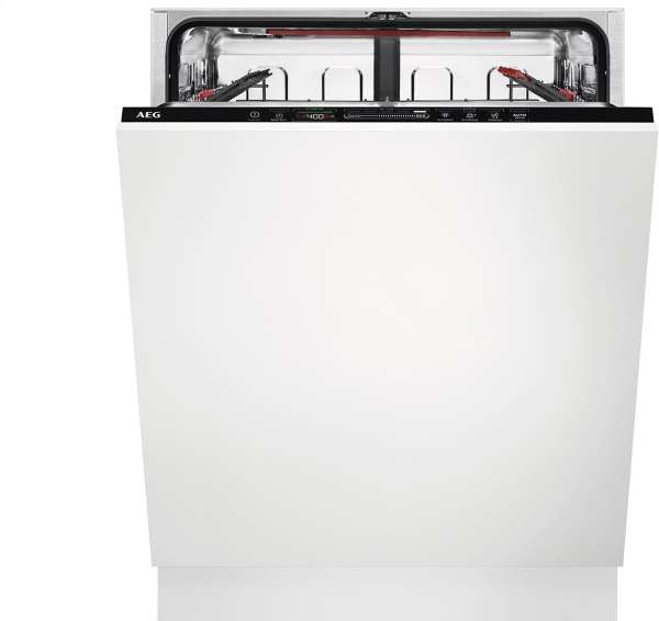 AEG FAV55BVI3P 7000 GlassCare, Vollintegrierter-Geschirrspüler 60 cm, AirDry - perfekte Trocknungsergebnisse, Besteckkorb, QuickSelect Display