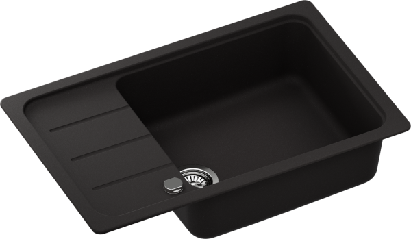 SCHOCK FOMD100LSAGNE Formhaus D-100LS-A Nero Unterschrank 60 cm Einbauspüle aufliegend CRISTALITE®