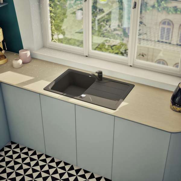 SCHOCK FOMD100SAGON Formhaus D-100S-A Onyx Unterschrank 45 cm Aufliegend CRISTALITE®