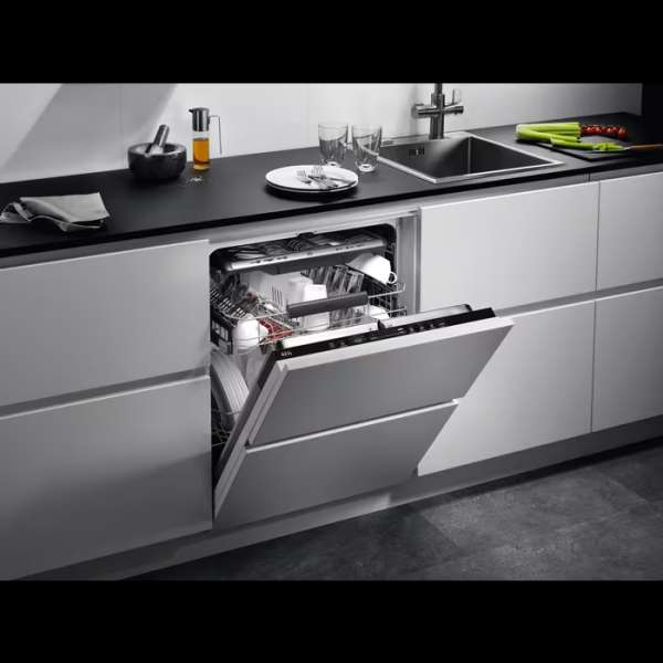 AEG FSK75737P 7000 GLASSCARE, VOLLINTEGRIERTER-GESCHIRRSPÜLER 60 CM, AIRDRY - PERFEKTE TROCKNUNGSERGEBNISSE, MAXIFLEX BESTECKSCHUBLADE, QUICKSELECT DISPLAY