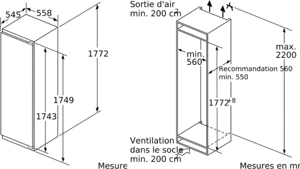 Siemens GI81NVEE0 Iq300 Einbau-gefrierschrank