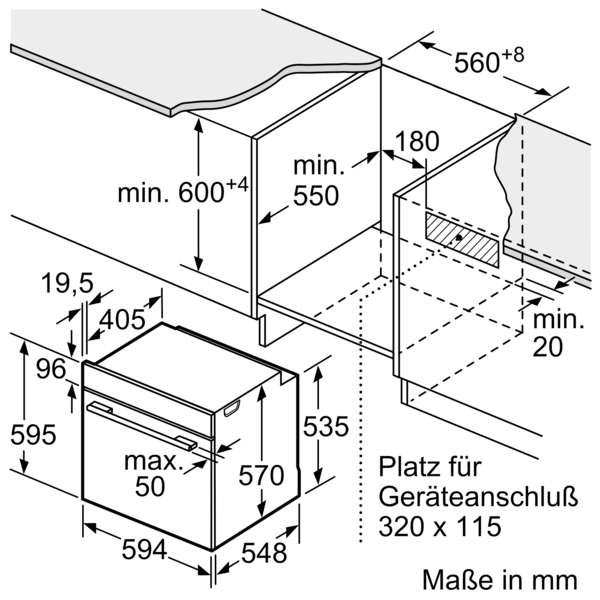 Siemens HB478G5B6 iQ500 Einbau-Backofen 60 x 60 cm