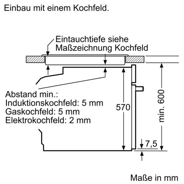 Siemens HB478G5B6 iQ500 Einbau-Backofen 60 x 60 cm