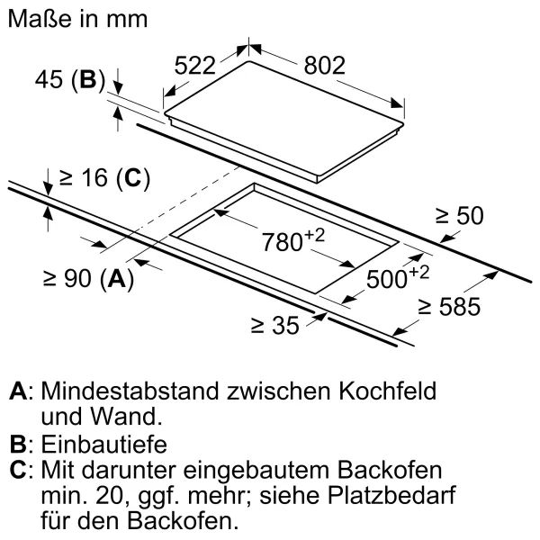 BOSCH HBD211FB87 Einbau-Backofen-Set, (HBF010BA1 + PKH811BB1D), Einbau-Backofen, Elektro-Kochfeld