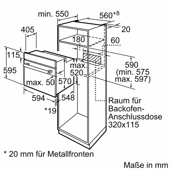 BOSCH HBD211FB87 Einbau-Backofen-Set, (HBF010BA1 + PKH811BB1D), Einbau-Backofen, Elektro-Kochfeld