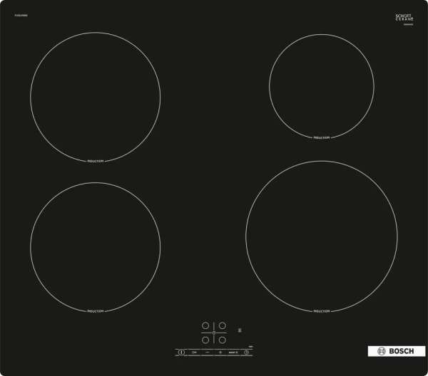 BOSCH HBD234FB65 Einbau-Backofen-Set Einbau-Backofen, Induktionskochfeld (HBF133BA0 + PUE61RBB6E)