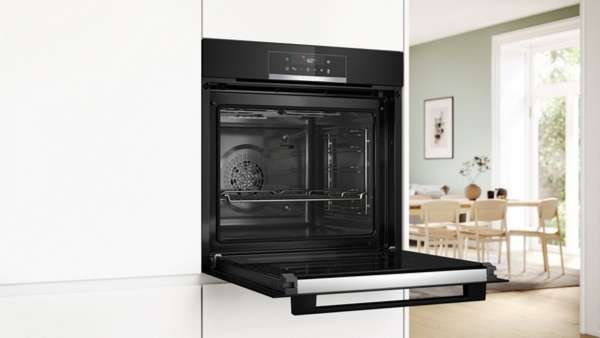 BOSCH HBD271FB67, Einbau-Backofen-Set, (HBA571BB3 + PKE61RAA2E), Einbau-Backofen, Elektro-Kochfeld