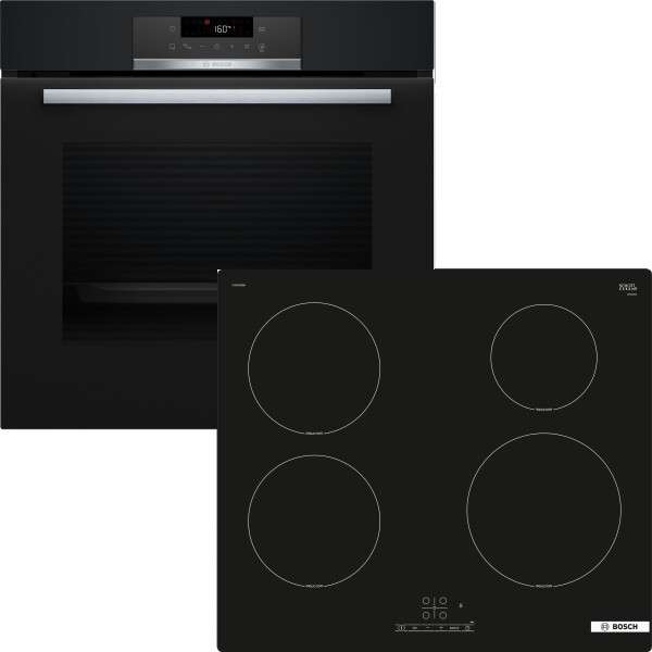 Bosch HBD274FB66 SET (Einbaubackofen HBA171BB3 + Induktionskochfeld PUE61RBB6E), EEK: A+