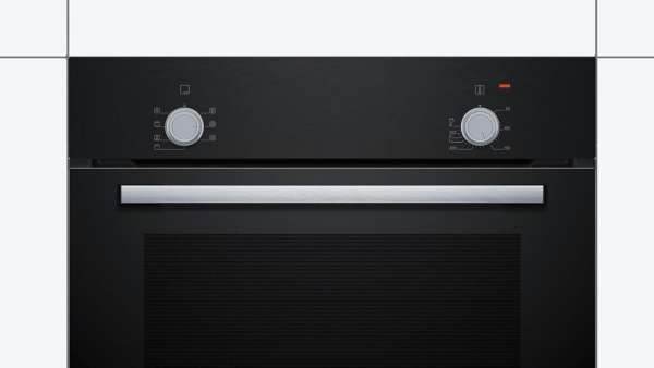 BOSCH HBF010BA0 Serie 2 Einbau-Backofen 60 x 60 cm Schwarz