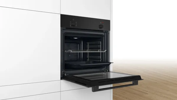 BOSCH HBF010BA1 Serie 2 Einbau-Backofen 60 x 60 cm Schwarz