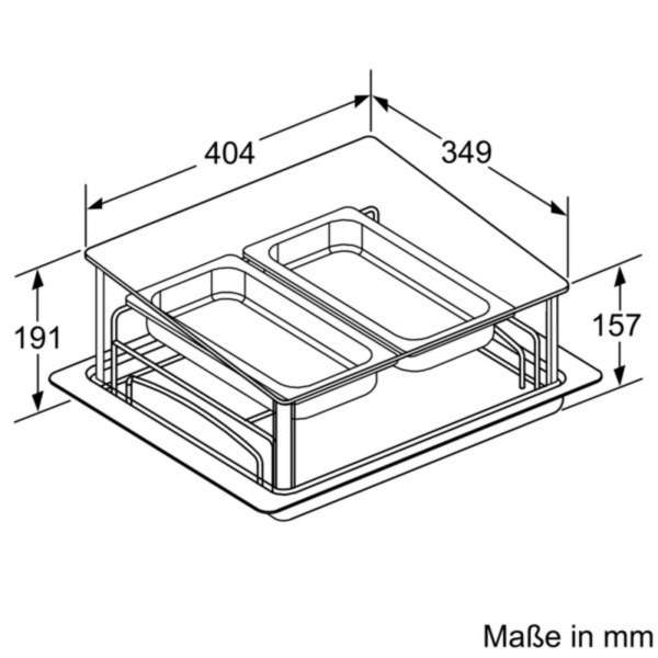 BOSCH HEZ24D300 System-Dampfgarer, Silber