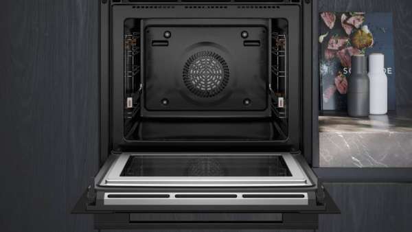 Siemens HM776GKB1 mit Mikrowellenfunktion 60 X 60 cm schwarz/edelstahl