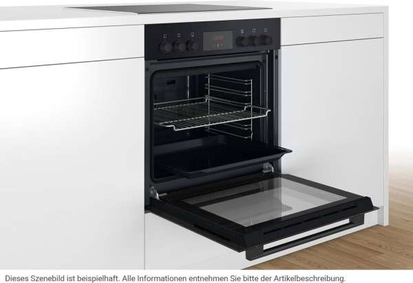 BOSCH HEF113BB0 Einbau-Herd-Set Einbau-Herd, Elektro-Kochfeld