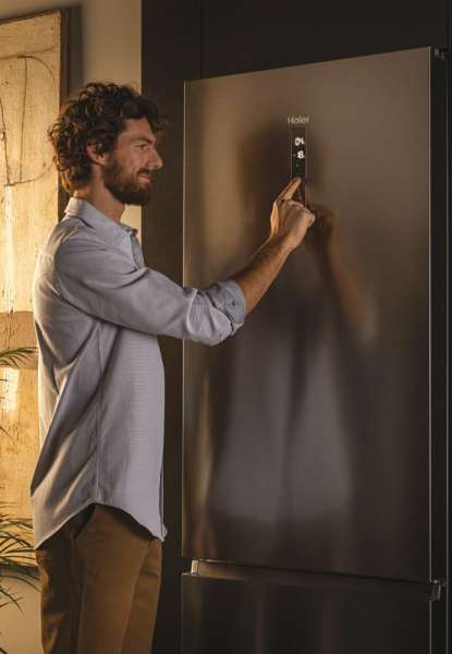 Haier HTW7720ENMP Kühl-/Gefrierkombination edelstahl / E