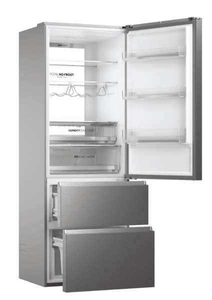 Haier HTW7720ENMP Kühl-/Gefrierkombination edelstahl / E