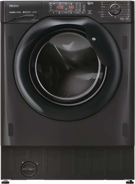 Haier HWDQ90B416FWBB-S  Einbau-Waschtrockner - 9/5 Kg - Schwarz