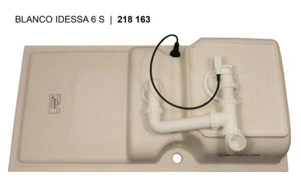 BLANCO 516003 IDESSA 6 S Keramik jasmin, mit Ablauffernbedienung reversibel