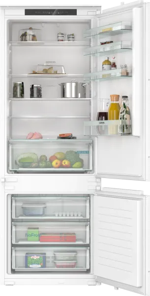 Siemens KB96NNSE0 iQ100 Einbau-Kühl-Gefrier-Kombination mit Gefrierbereich unten 193.5 x 69.1 cm Schleppscharnier