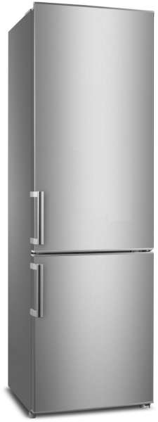 Wolkenstein KGK180E Kühl-Gefrierkombination, 262 L, 71 Liter 4 Stenr Gefrrierfach, 180 cm Inox Design, Wechselbarer Türanschlag