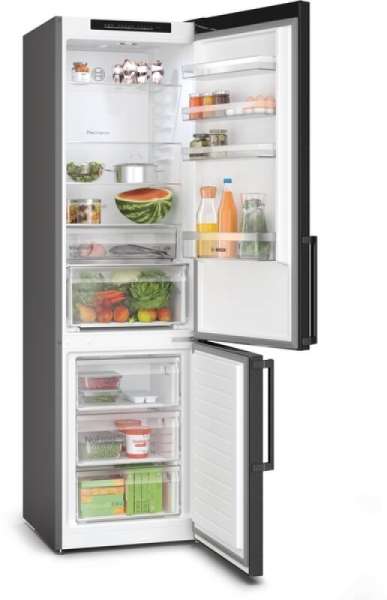 Bosch KGN39VXDT 203 x 60 cm, NoFrost + Vitafresh XXL, 363l, Edelstahl Schwarz