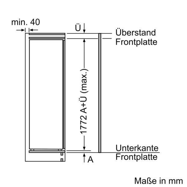 Neff KI2822FF0 N50, Einbau Kühlschrank mit Gefrierfach, EEK: F