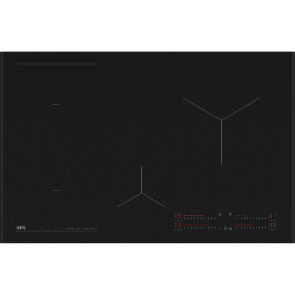 AEG KIB6845AS 6000 Flex, SaphirMatt®, Autarkes Induktionskochfeld, Hob²Hood, 80 cm