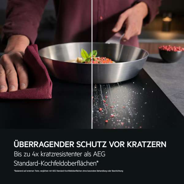 AEG KIB6845IS Flex, SaphirMatt®, Induktionskochfeld, Hob²Hood, 80 cm