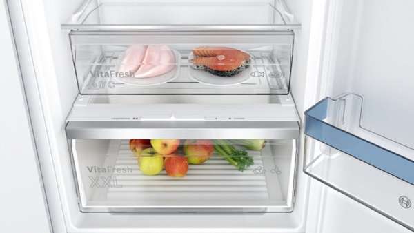 BOSCH KIN86VSE0 Serie 4 Einbau-Kühl-Gefrier-Kombination mit Gefrierbereich unten 177.2 x 54.1 cm Schleppscharnier