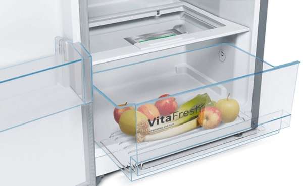 BOSCH KSV36VXEP Serie 4 Freistehender Kühlschrank 186 x 60 cm Edelstahl schwarz
