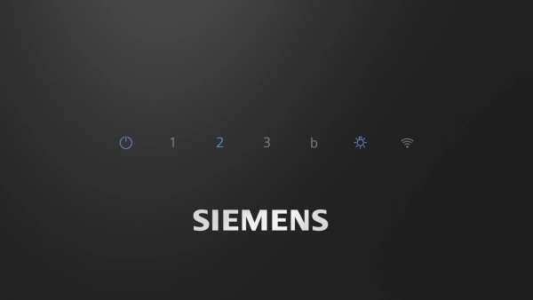 Siemens LC67JFN60 iQ300, Umluft-Wandhaube, 60 cm, Klarglas schwarz bedruckt, Schwarz