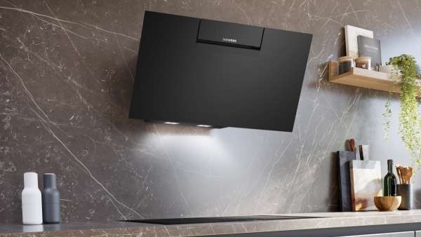 Siemens LC87KFN60 iQ300 Wandesse 80 cm Klarglas schwarz bedruckt
