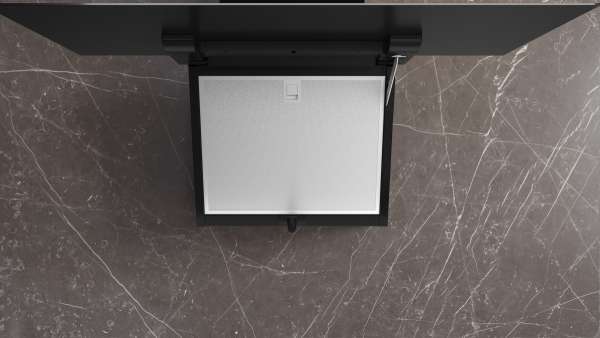Siemens LC87KFN60 iQ300 Wandesse 80 cm Klarglas schwarz bedruckt