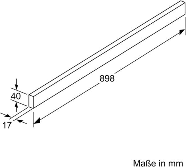 Siemens LZ49551 Griffleiste Edelstahl 90cm