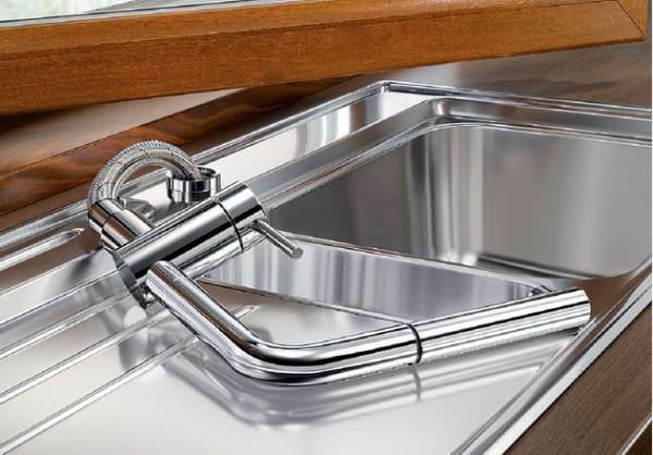 BLANCO 514277 LINUS-F Vorfenster-Armatur Chrom Niederdruck