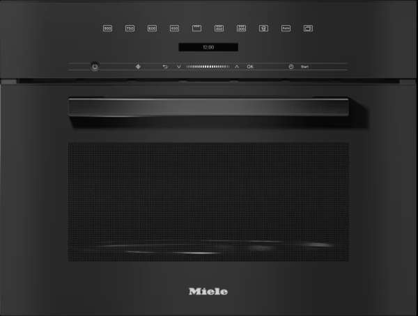 Miele M 7244 TC Einbau-Mikrowellengerät im perfekt kombinierbaren Design mit obenliegender Bedienung.