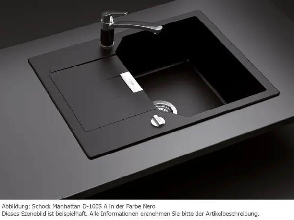 SCHOCK MAND100SAGNE Manhattan D-100S A Nero Unterschrank 45 cm Aufliegend CRISTALITE®