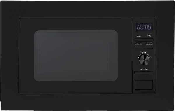 PKM MW800-20B EB Einbau-Mikrowelle, 800 W, 20 Liter, 6 Stufen, Auftaufunktion, Endsignal, Druckknopf, Drehteller, schwarz