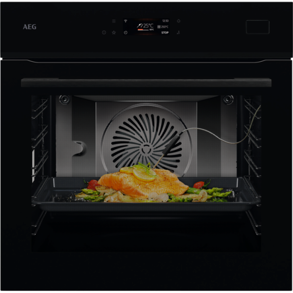 AEG NBB8S621AB SteamPro Backofen mit Dampf Serie 8000 schwarz, EEK A++
