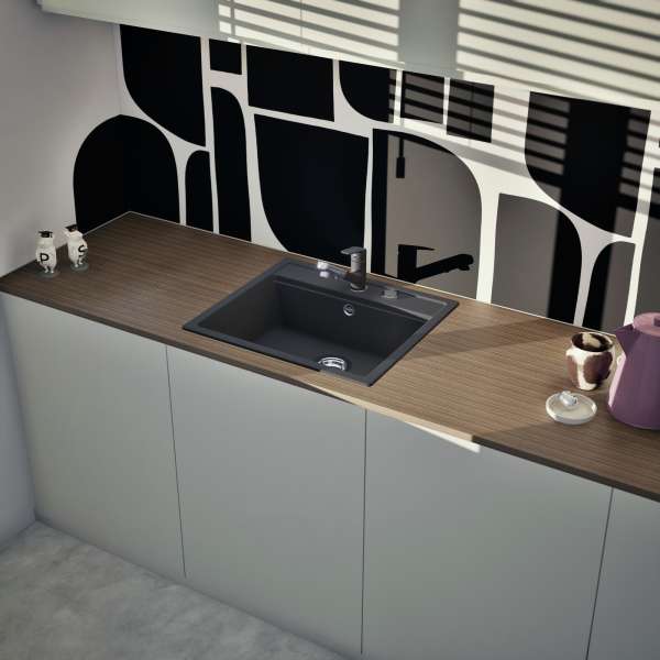 SCHOCK NEMN100AGON Nemo N-100 Onyx Unterschrank 60 cm Aufliegend CRISTALITE®