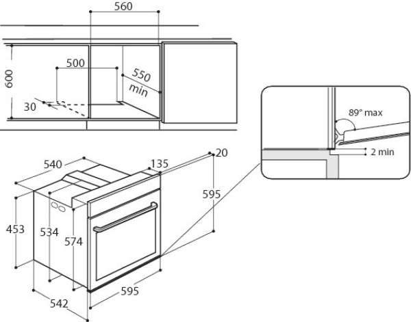Privileg PHVR6 OH8V2 WS Backofen