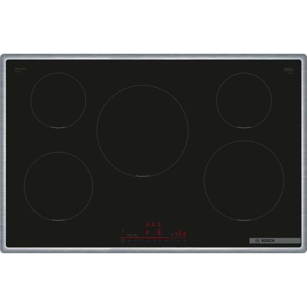 BOSCH PIV845HB1E Serie 6 Induktionskochfeld 80 cm Schwarz, Mit Rahmen aufliegend