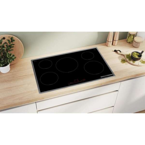 BOSCH PIV845HB1E Serie 6 Induktionskochfeld 80 cm Schwarz, Mit Rahmen aufliegend