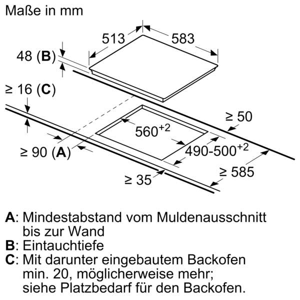 BOSCH PKN645BA2E Serie 4, Elektro-Kochfeld, 60 cm