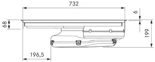 BORA PURA Pure mit integriertem Kochfeldabzug - Abluft