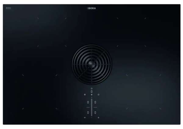 BORA Pure PURU2R Rough Matt Induktionskochfeld mit integriertem Kochfeldabzug Umluft